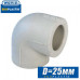 Угол паечный Wavin D25x90 град.